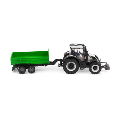 TRACTEUR VALTRA M2\Q 10CM AVEC REMORQUE BASCULANTE