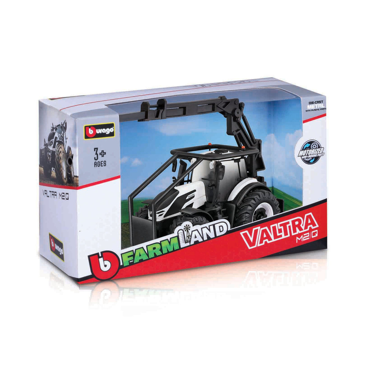 TRACTEUR VALTRA M2\Q 10CM AVEC CHARGEUR FRONTAL ET 3 BÛCHES