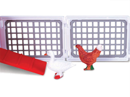 1:43 FARMLAND PLAYSET CHICKEN COOP WITH NEW HOLLAND TRACTOR