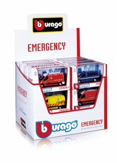 1:50 UK EMERGENCY VEHICLE DISPENSER 18PC DISPENSER CDU