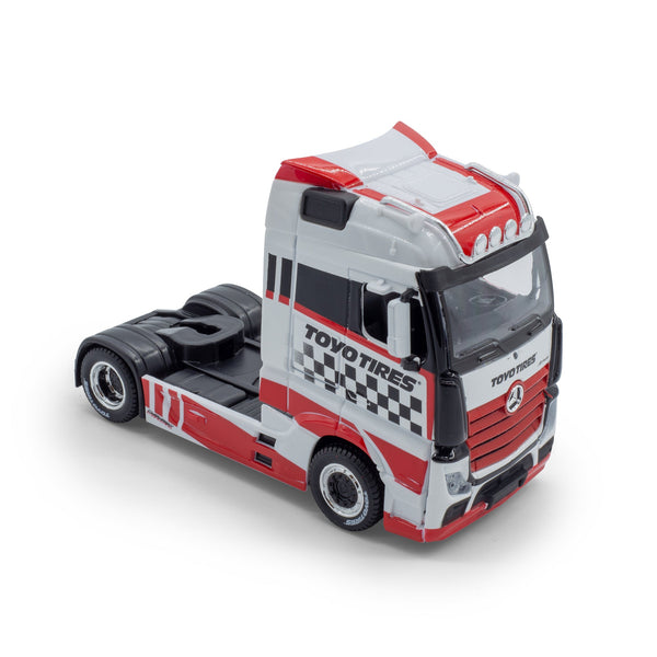 1:43 STREET FIRE HAULERS CABINES PERSONNALISÉES MB ACTROS GIGASPACE ROUGE