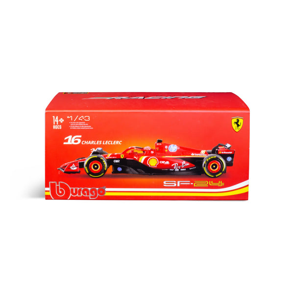 1:43 F1 2024 FERRARI SF-24 AVEC CASQUE LECLERC