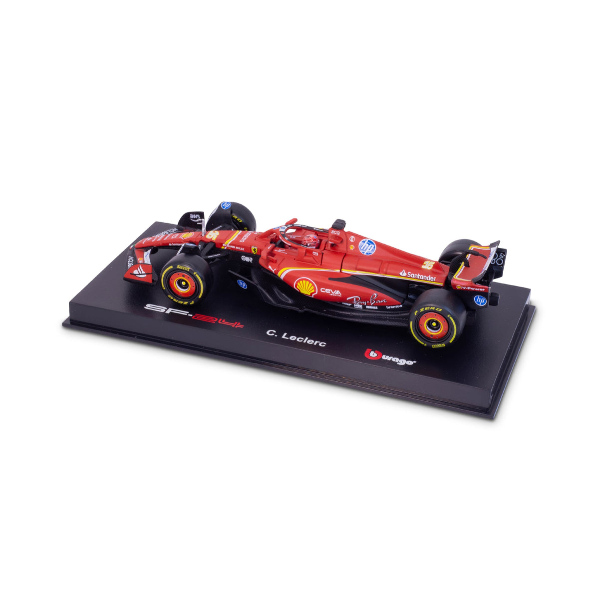 1:43 F1 2024 FERRARI SF-24 WITH LECLERC HELMET