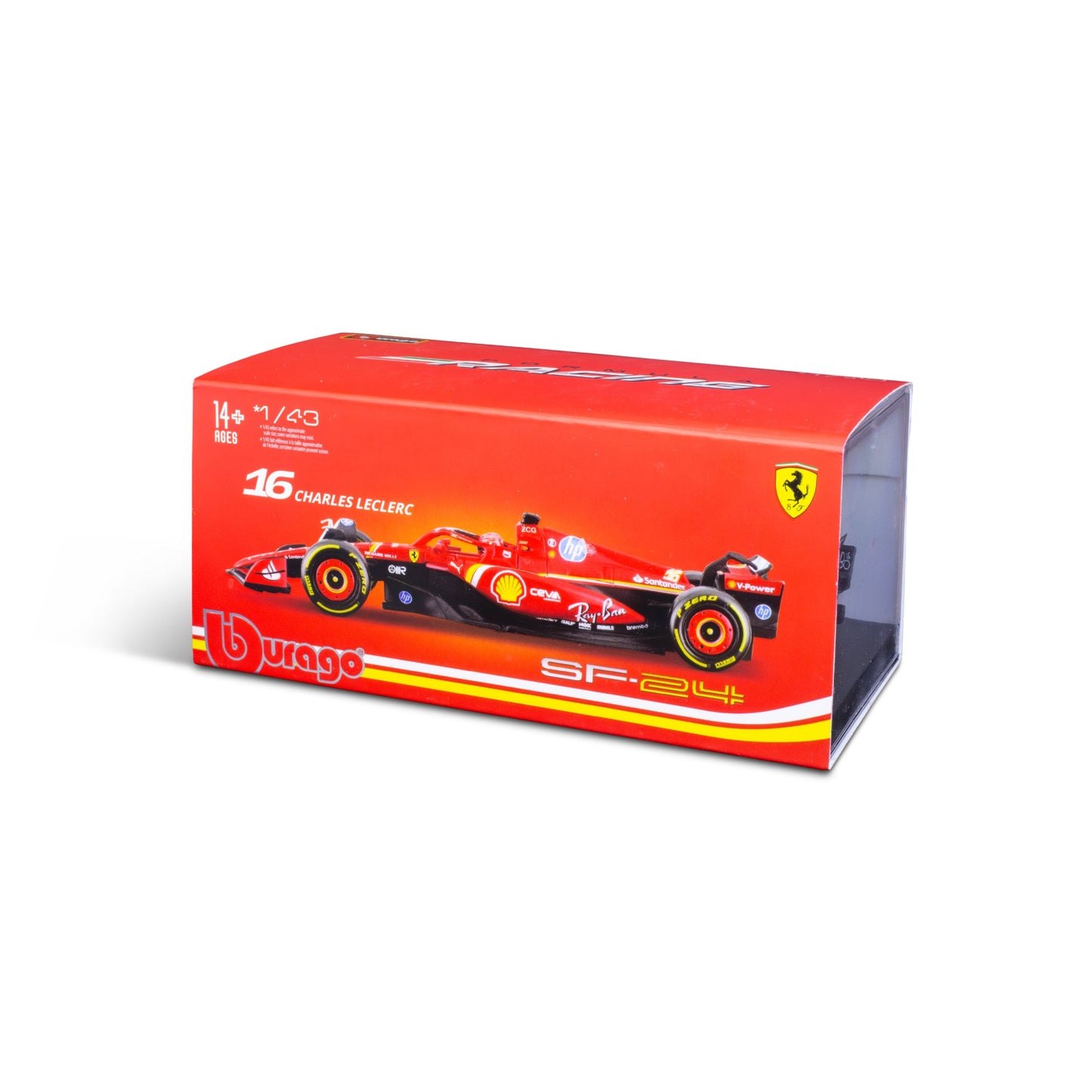 1:43 F1 2024 FERRARI SF-24 AVEC CASQUE LECLERC