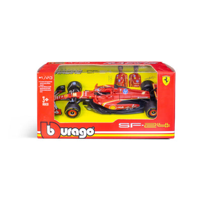 1:43 F1 2024 FERRARI SF-24 LECLERC EN DISTRIBUTEUR DE 12 PIÈCES
