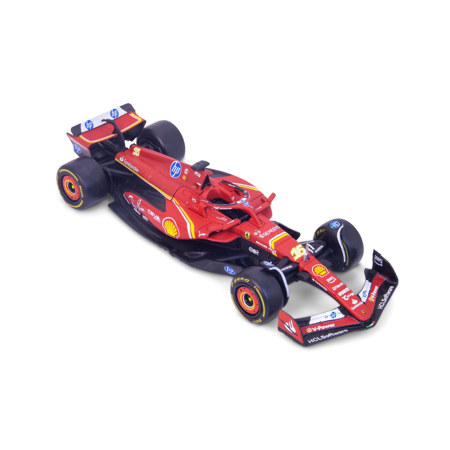 1:43 F1 2024 FERRARI SF-24 LECLERC EN DISTRIBUTEUR DE 12 PIÈCES