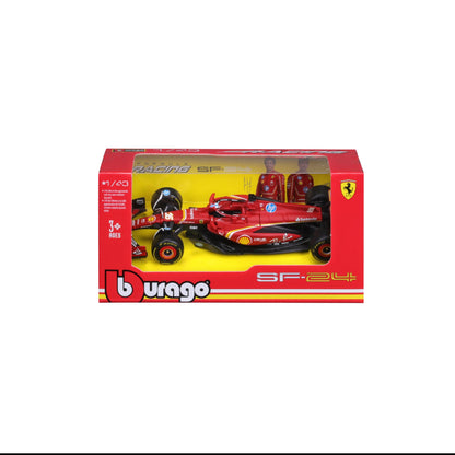 1:43 F1 2024 FERRARI SF-24 LECLERC EN DISTRIBUTEUR DE 12 PIÈCES