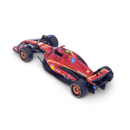 1:43 F1 2024 FERRARI SF-24 SAINZ DANS UN DISTRIBUTEUR DE 12 PIÈCES