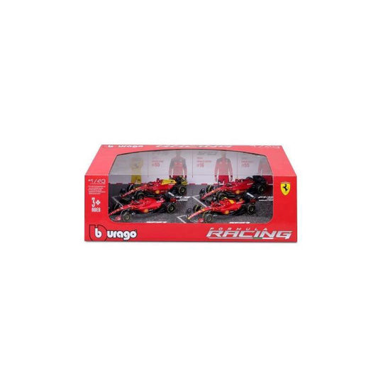 Coffret 4 pièces F1 Ferrari Charles Leclerc à l'échelle 1:43