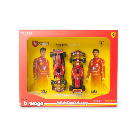 1:43 F1 2024 FERRARI SF-24 PACK DEUX LECLERC ET SAINZ