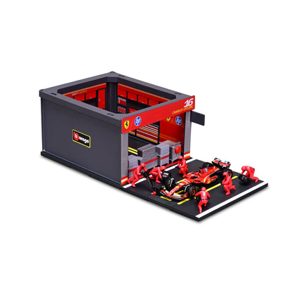1:43 F1 FERRARI SF-24 2024 PIT PASS DIORAMA LECLERC