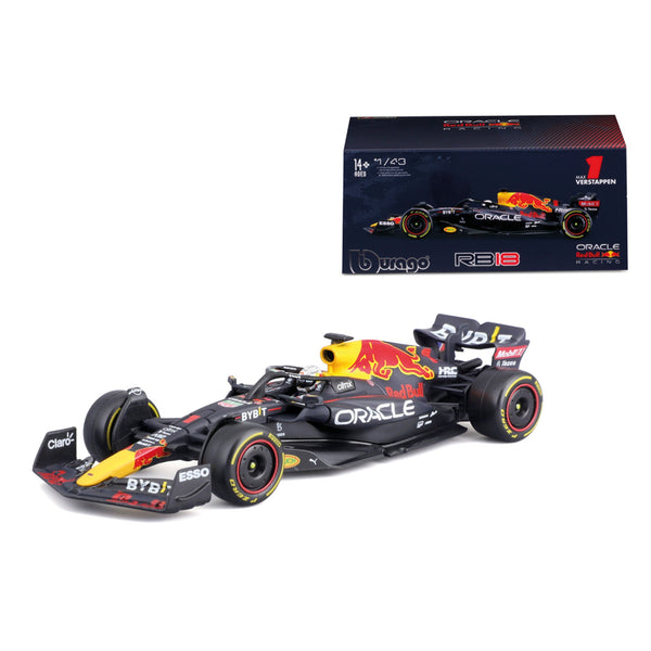 1:43 F1 RED BULL RACING RB18 2022 AVEC CASQUE VERSTAPPEN