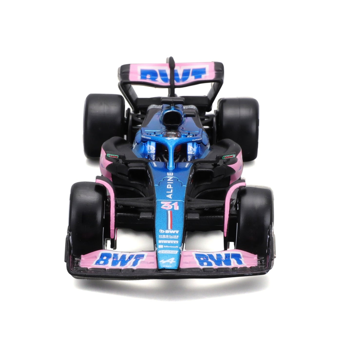 1:43 F1 BWT ALPINE F1 TEAM A523 2023 AVEC CASQUE OCON