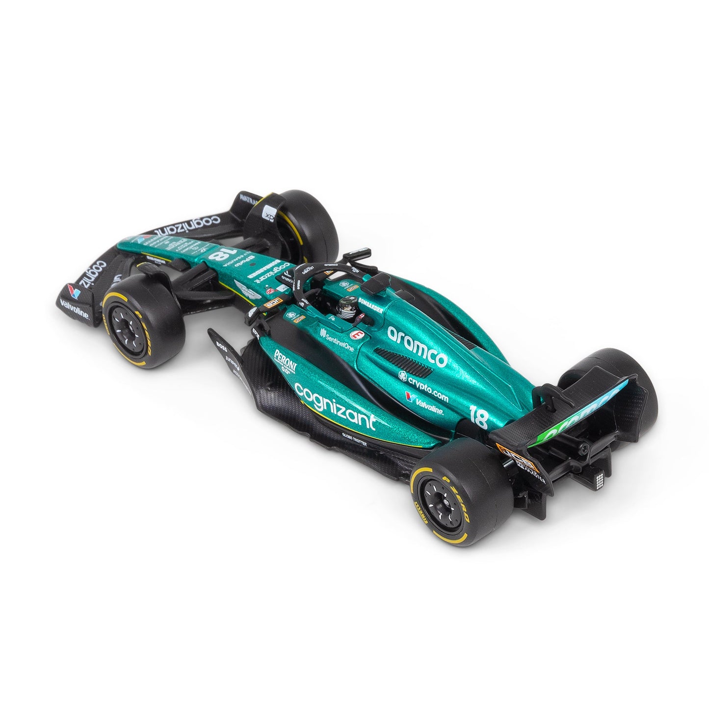 1:43 F1 ASTON MARTIN 2023 AMR23 AVEC PROMENADE AU CASQUE