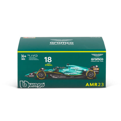 1:43 F1 ASTON MARTIN 2023 AMR23 AVEC PROMENADE AU CASQUE