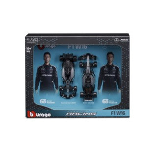 1:43 F1 MERCEDES AMG W16 2025 RUSSELL DRIVER TWO PACK