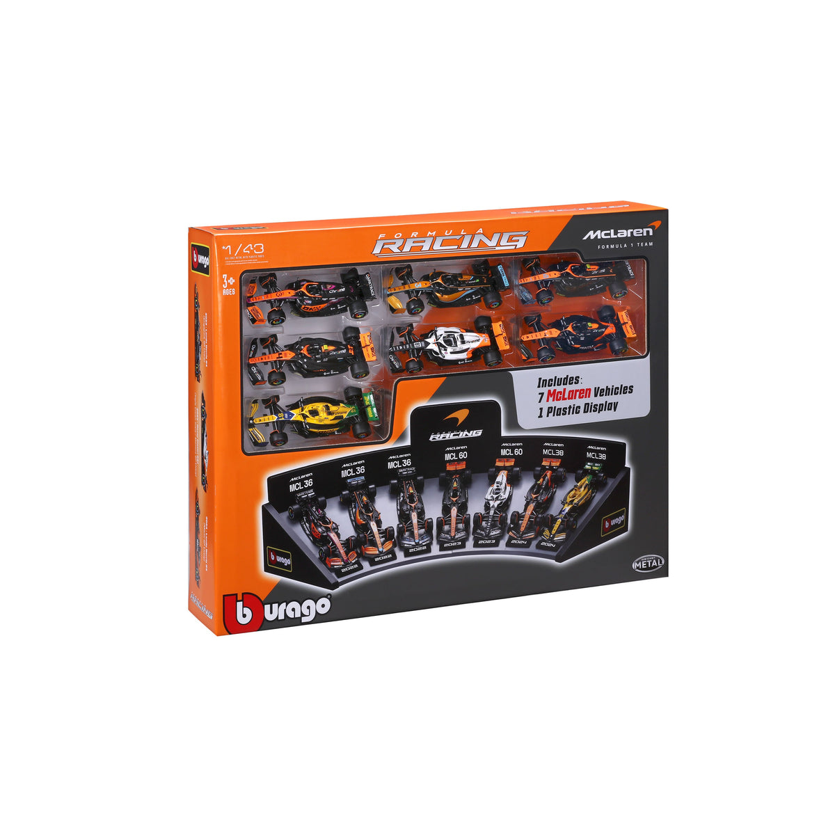 Coffret cadeau de luxe McLaren F1 1:43 avec support d'exposition
