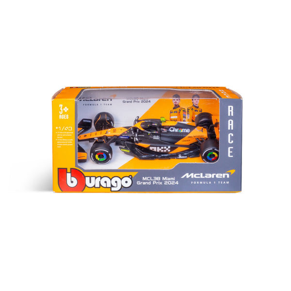 1:43 F1 MCLAREN MCL38 2024 NORRIS DANS UN DISTRIBUTEUR DE 12 PIÈCES