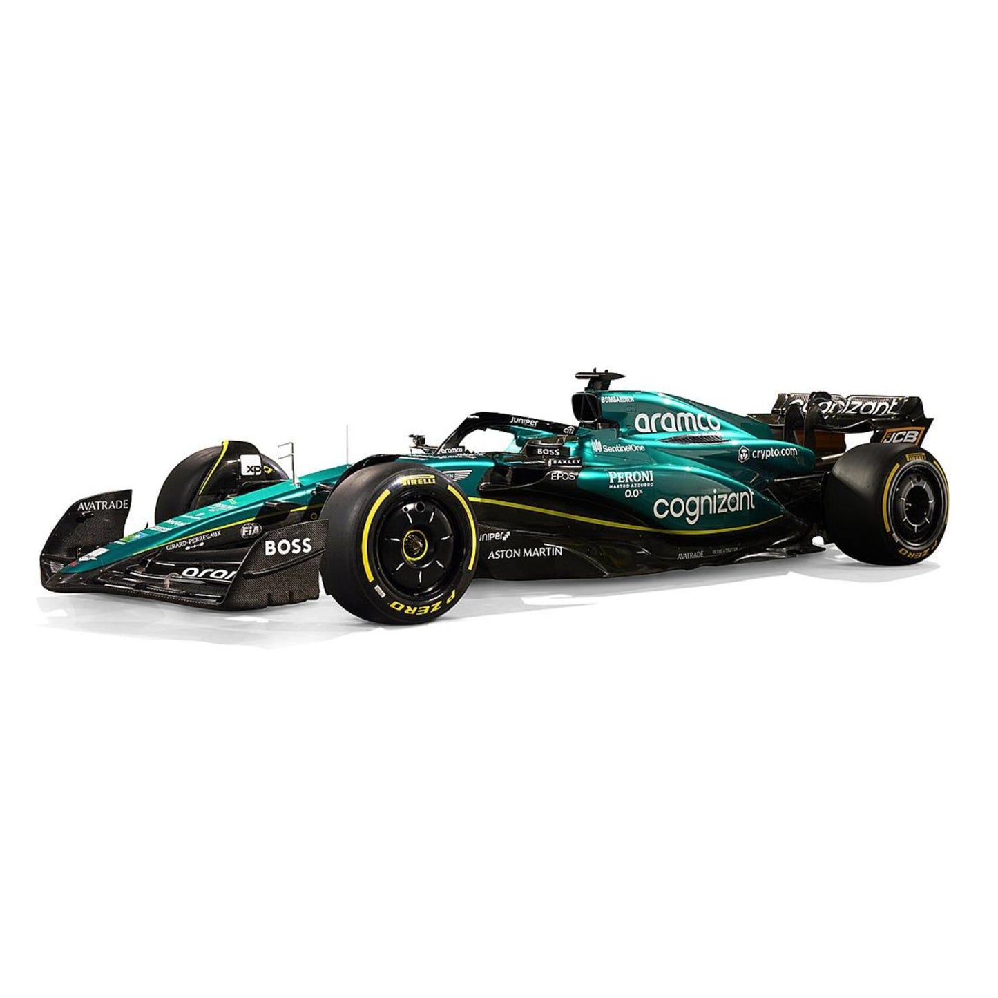 1:43 F1 ASTON MARTIN 2023 AMR23 PROMENADE DANS LE DISTRIBUTEUR