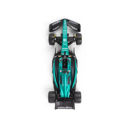 1:43 F1 ASTON MARTIN 2023 AMR23 PROMENADE DANS LE DISTRIBUTEUR