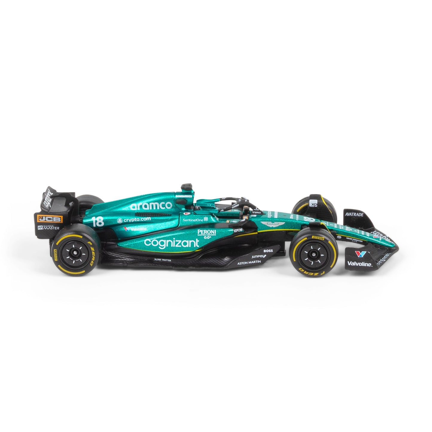 1:43 F1 ASTON MARTIN 2023 AMR23 PROMENADE DANS LE DISTRIBUTEUR