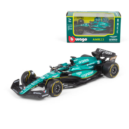 1:43 F1 ASTON MARTIN 2023 AMR23 PROMENADE DANS LE DISTRIBUTEUR