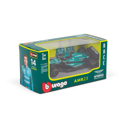 1:43 F1 ASTON MARTIN 2023 AMR23 PROMENADE DANS LE DISTRIBUTEUR