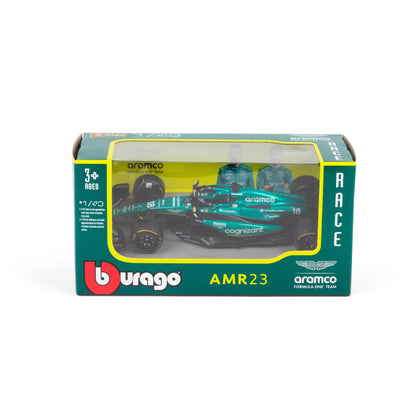 1:43 F1 ASTON MARTIN 2023 AMR23 PROMENADE DANS LE DISTRIBUTEUR