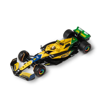 1:43 F1 MCLAREN MCL38 2024 WITH NORRIS SENNA LIVERY HELMET