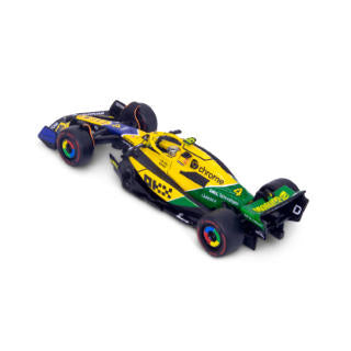 1:43 F1 MCLAREN MCL38 2024 WITH NORRIS SENNA LIVERY HELMET