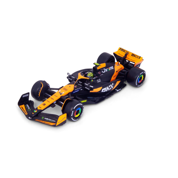 1:43 F1 MCLAREN MCL38 2024 AVEC CASQUE NORRIS