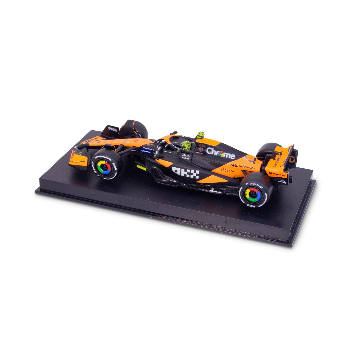 1:43 F1 MCLAREN MCL38 2024 WITH NORRIS HELMET