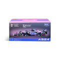 1:43 F1 BWT ALPINE F1 TEAM A524 2024 AVEC CASQUE OCON