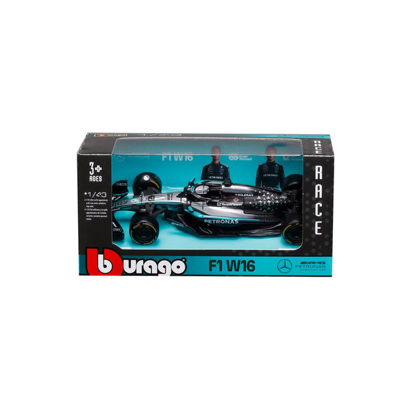 1:43 F1 MERCEDES AMG W16 2025 RUSSELL IN 12PC DISPENSER