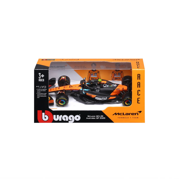 1:43 F1 MCLAREN MCL39 2025 NORRIS BRITISH GP IN 12PC DISPENSER