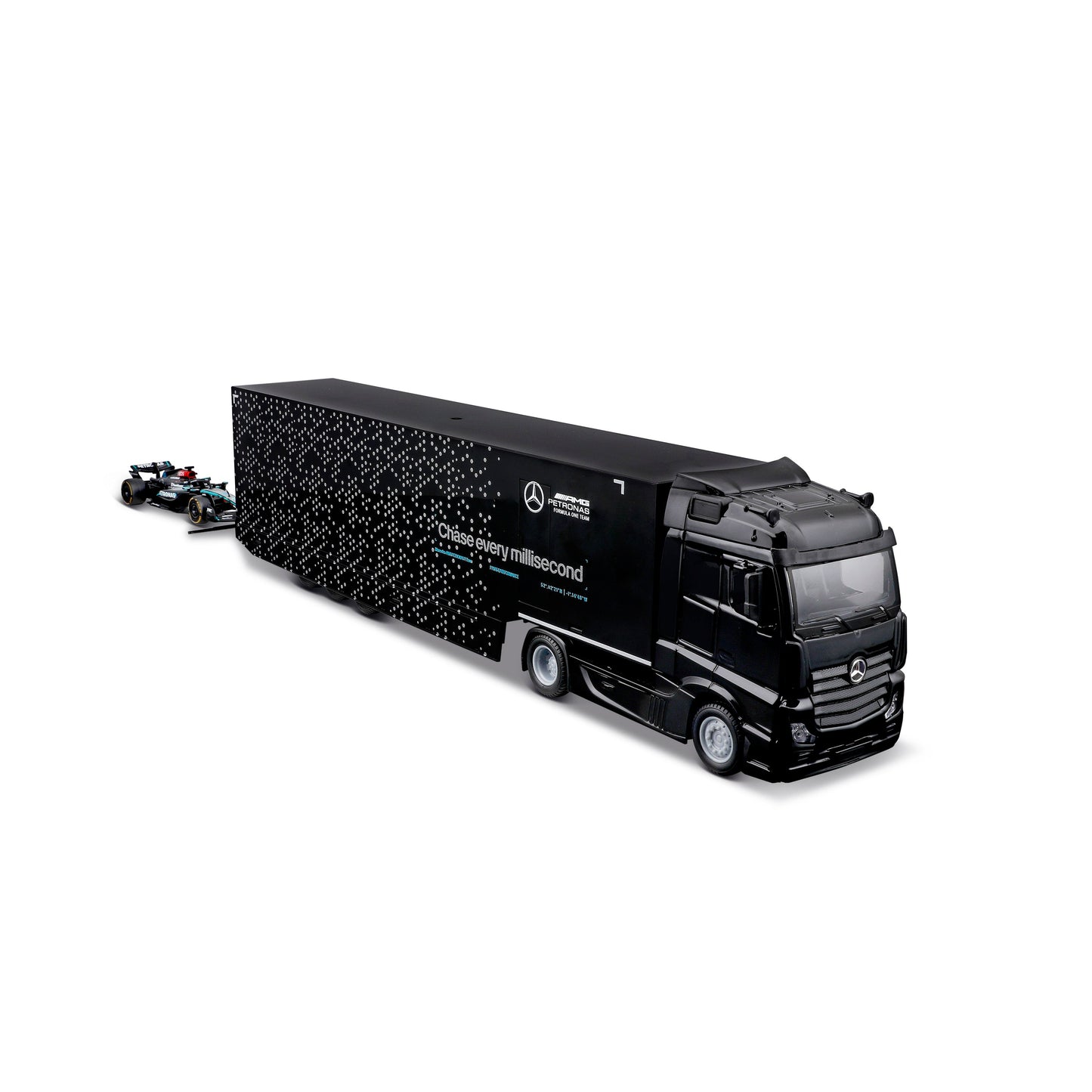 1:43 F1 MERCEDES AMG RACING TRANSPORTER W15 2024 RUSSELL