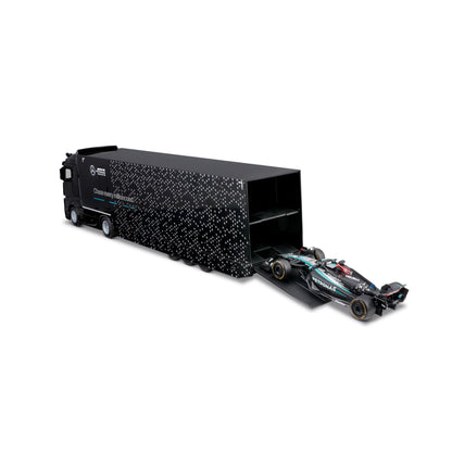 1:43 F1 MERCEDES AMG RACING TRANSPORTER W15 2024 RUSSELL