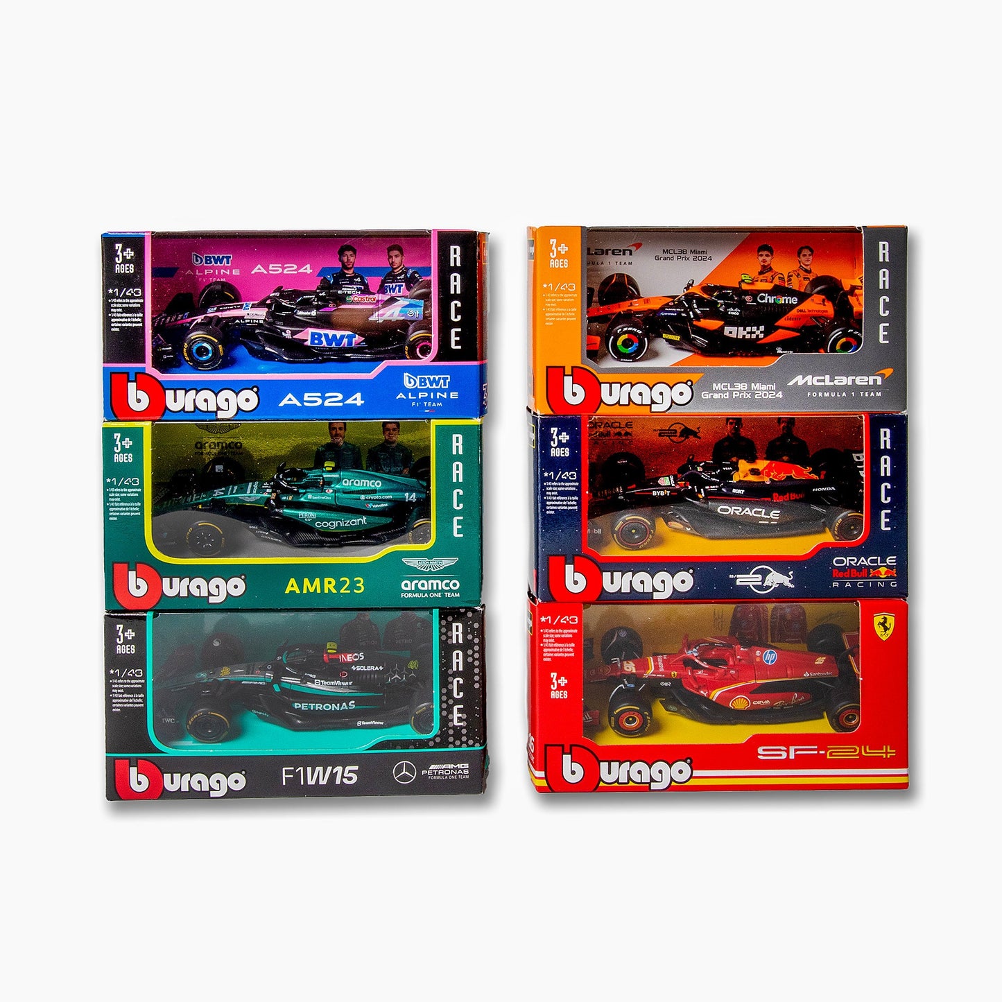 F1 CAR ASSORTMENT 1:43 2024 (24 PIECES IN CDU)