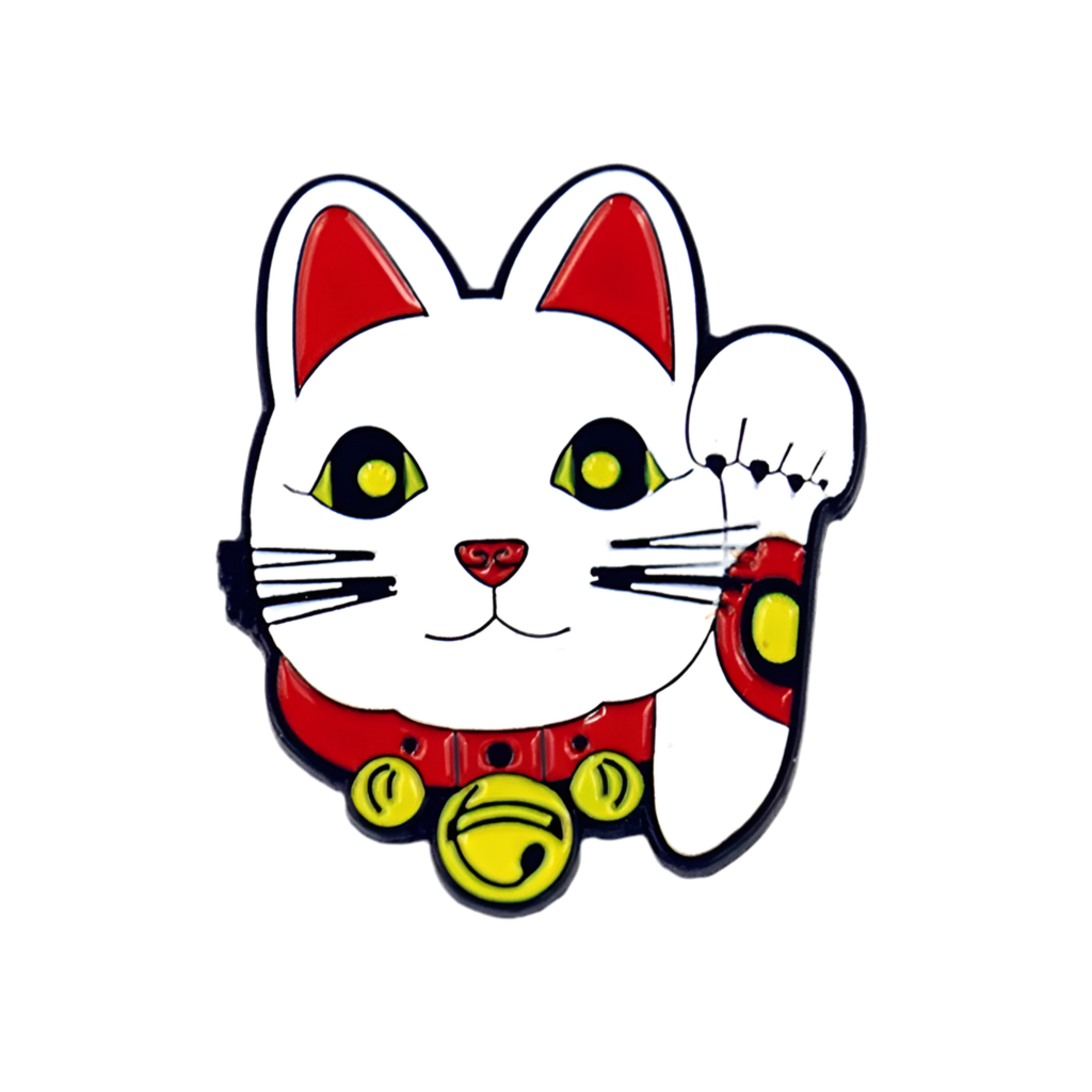 Lucky Cat Head Pin