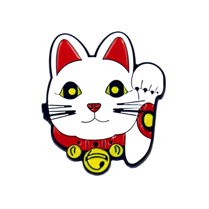Lucky Cat Head Pin
