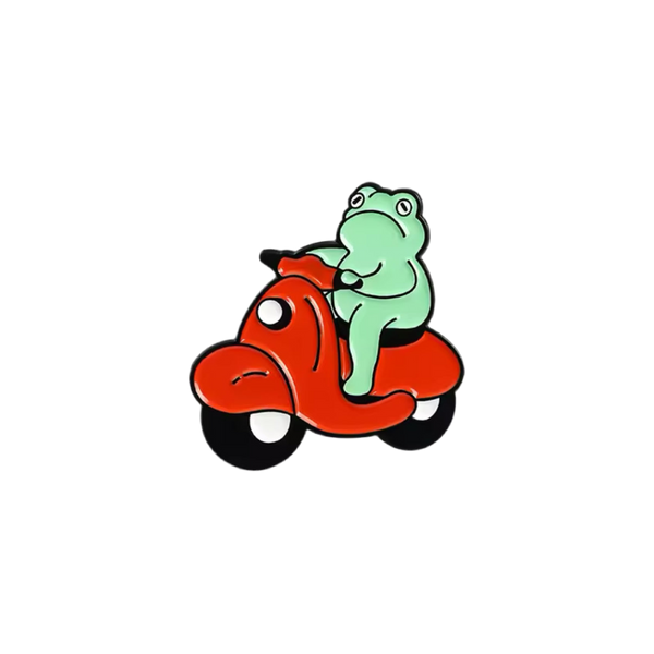 pins grenouille sur scooter