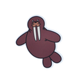 Morse code sticker