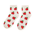 Damessokken met appelprint