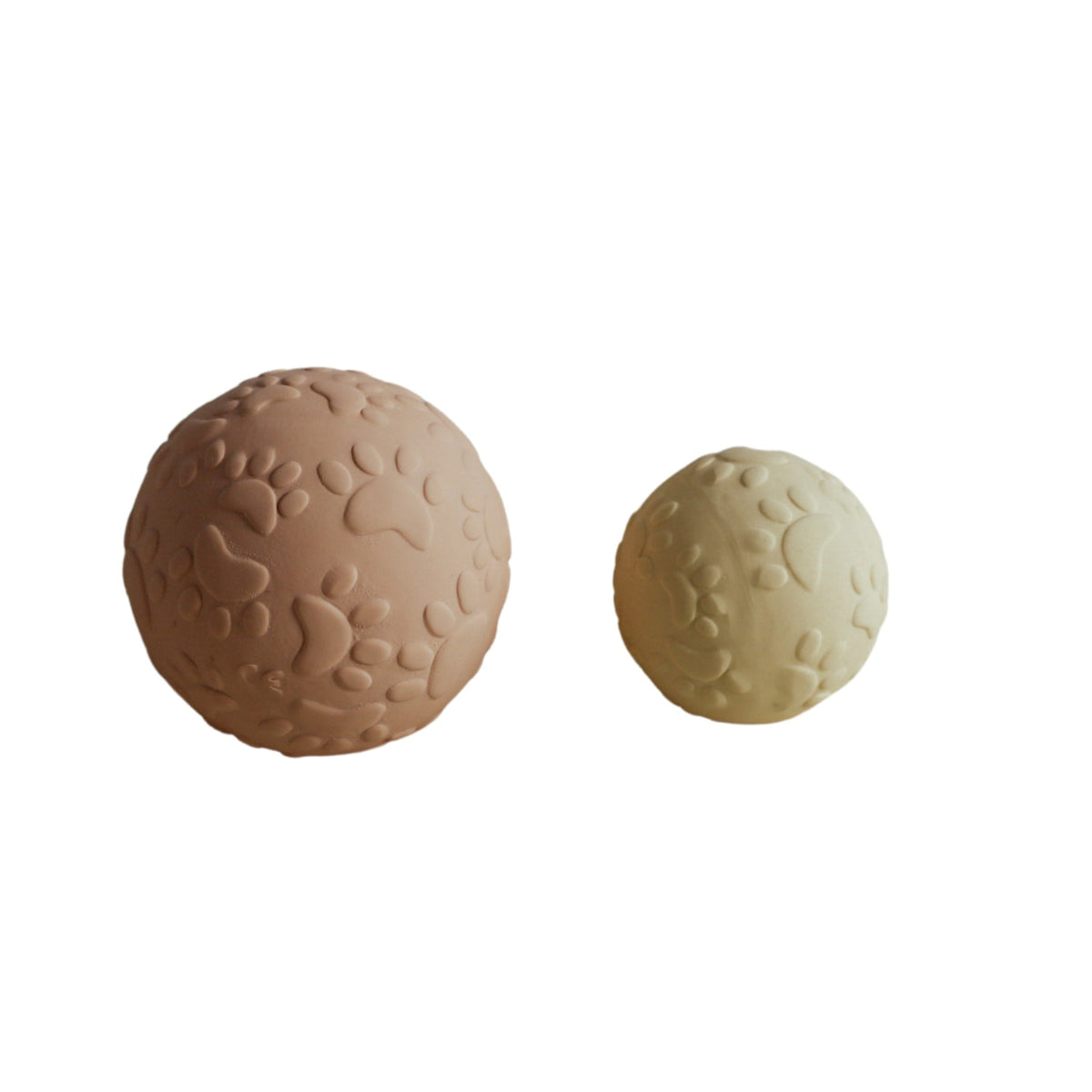 Set van 2 sensorische ballen Pootafdrukken – Geel