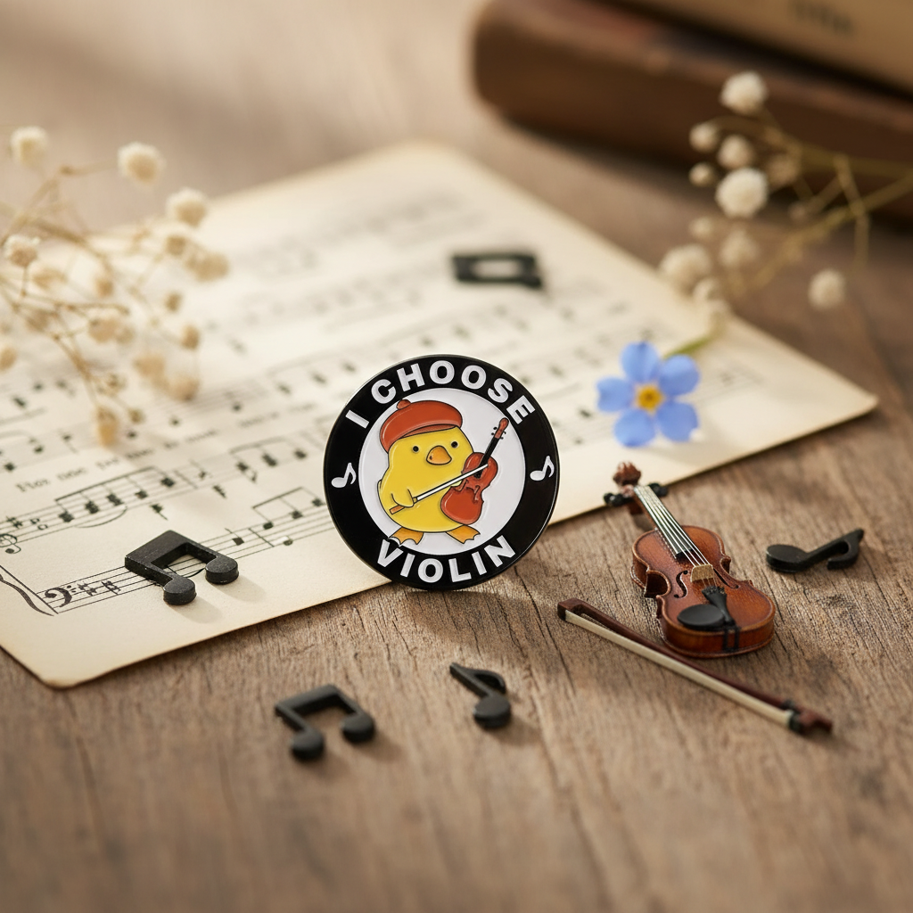 Pin’s Canard Jaune  "I Choose Violin"