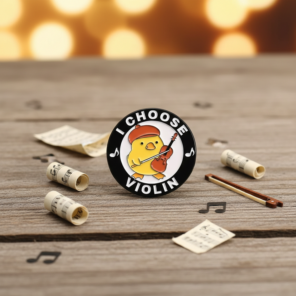 Pin’s Canard Jaune  "I Choose Violin"