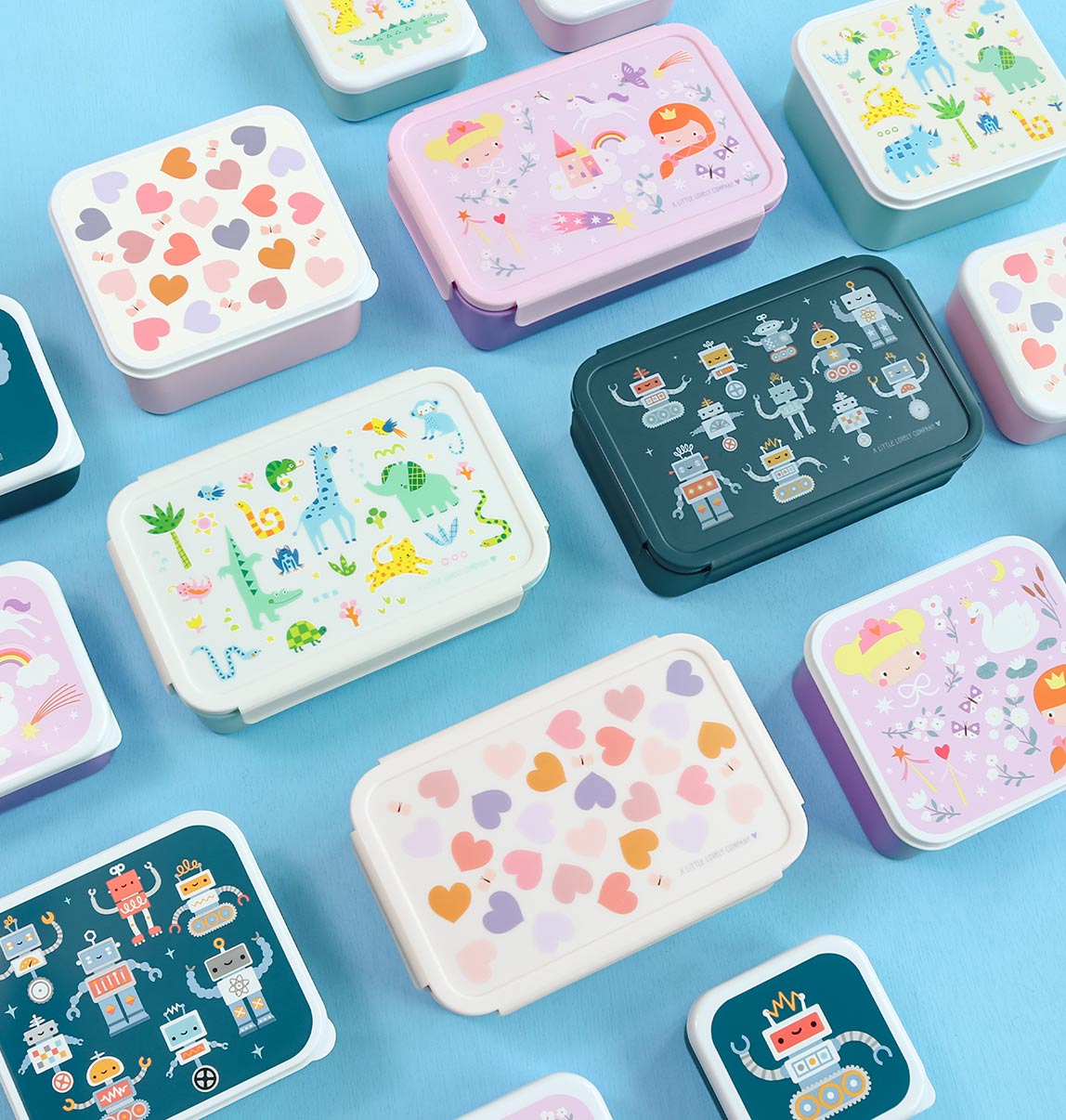 Boîte à déjeuner bento - Cœurs – vue 7 – A Little Lovely Company