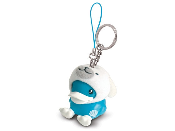 Sleutelhanger met eend en zeehond