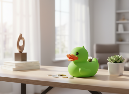 Petite Tirelire Canard Vert