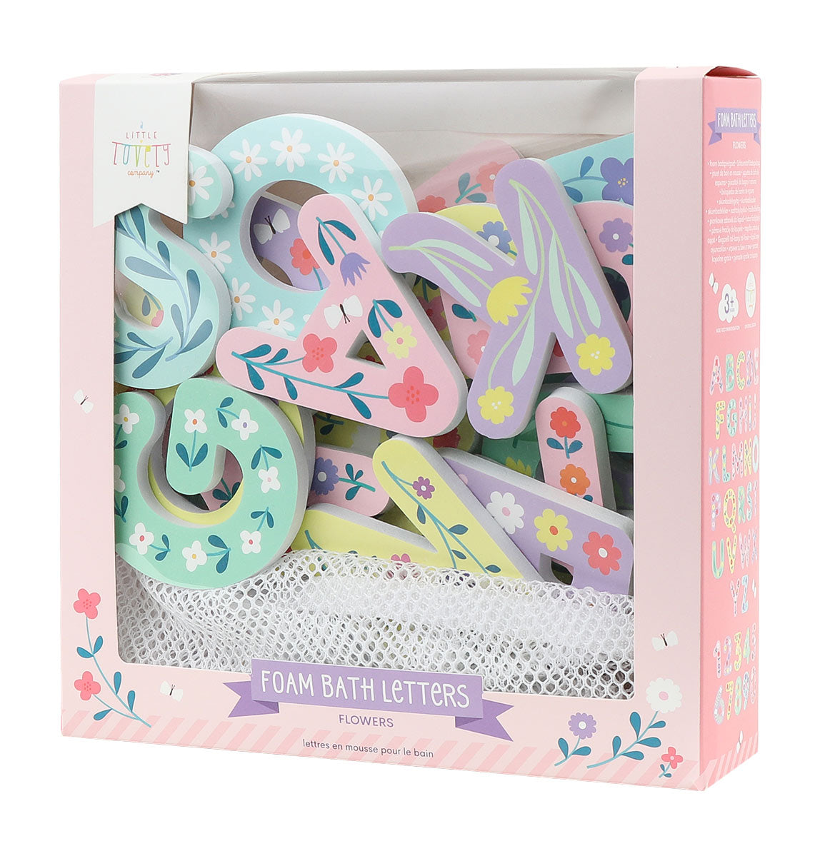 Lettres de bain en mousse - Fleurs